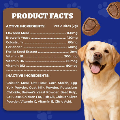 Wellix Flea & Tick Support Chews for Dogs - Pet Skin & Coat Care Supplement, Tiktok Shop Spring Glowup Item